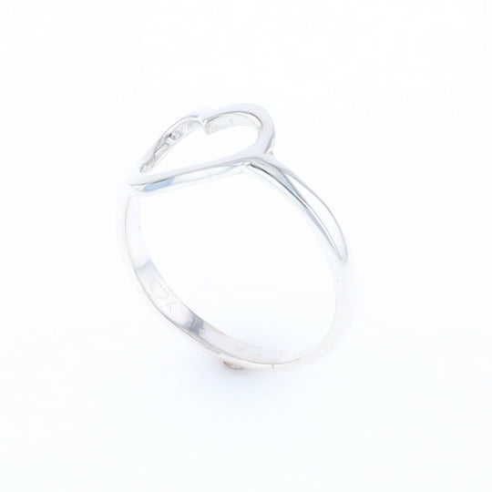 Sterling Silver Open Heart Ring