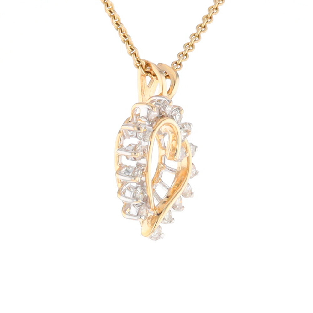 Open Heart Diamond Pendant