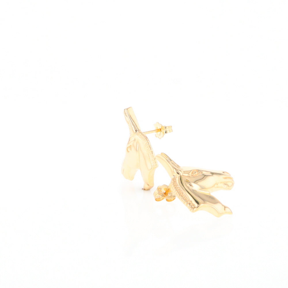 Gold Donkey Earrings