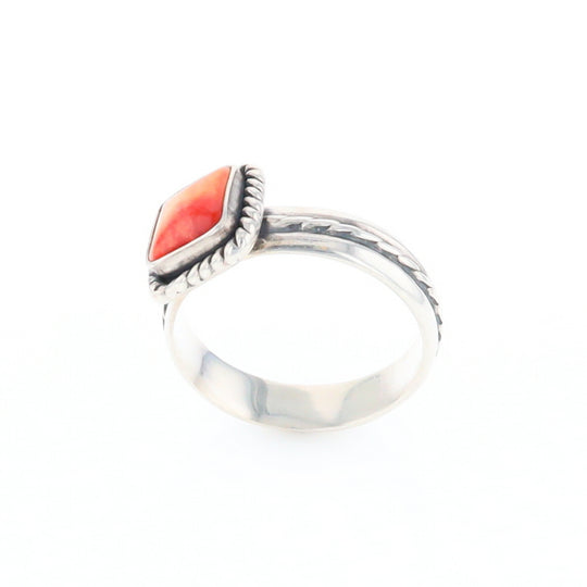 Braided Square Spiny Oyster Ring