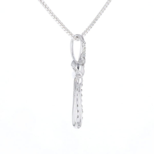 Open Loop Cross Necklace