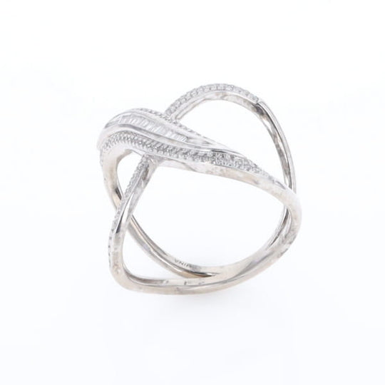 Dramatic Bypass Diamond Ring
