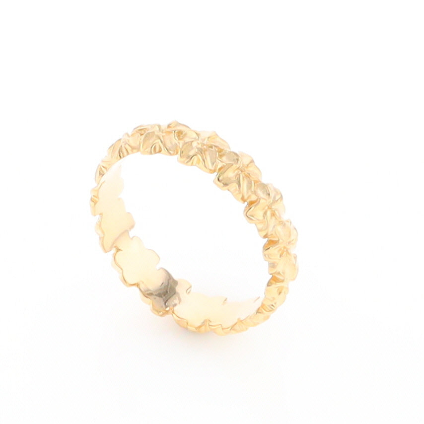 Gold Flower Eternity Ring