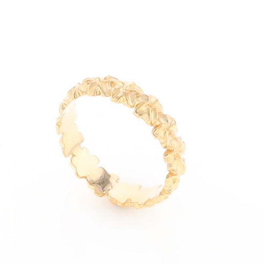 Gold Flower Eternity Ring