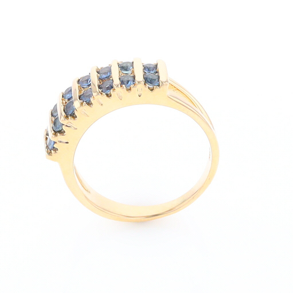 Channel Set Sapphire Ring