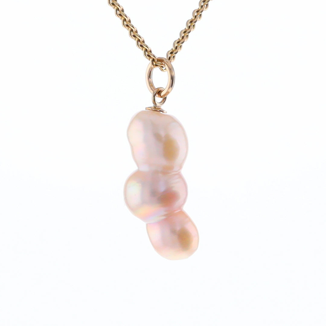 Baroque Triple Pearl Pendant