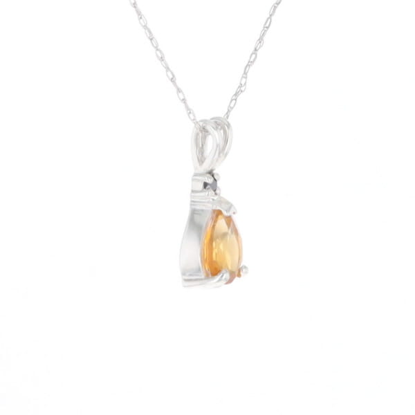Citrine Pear Pendant