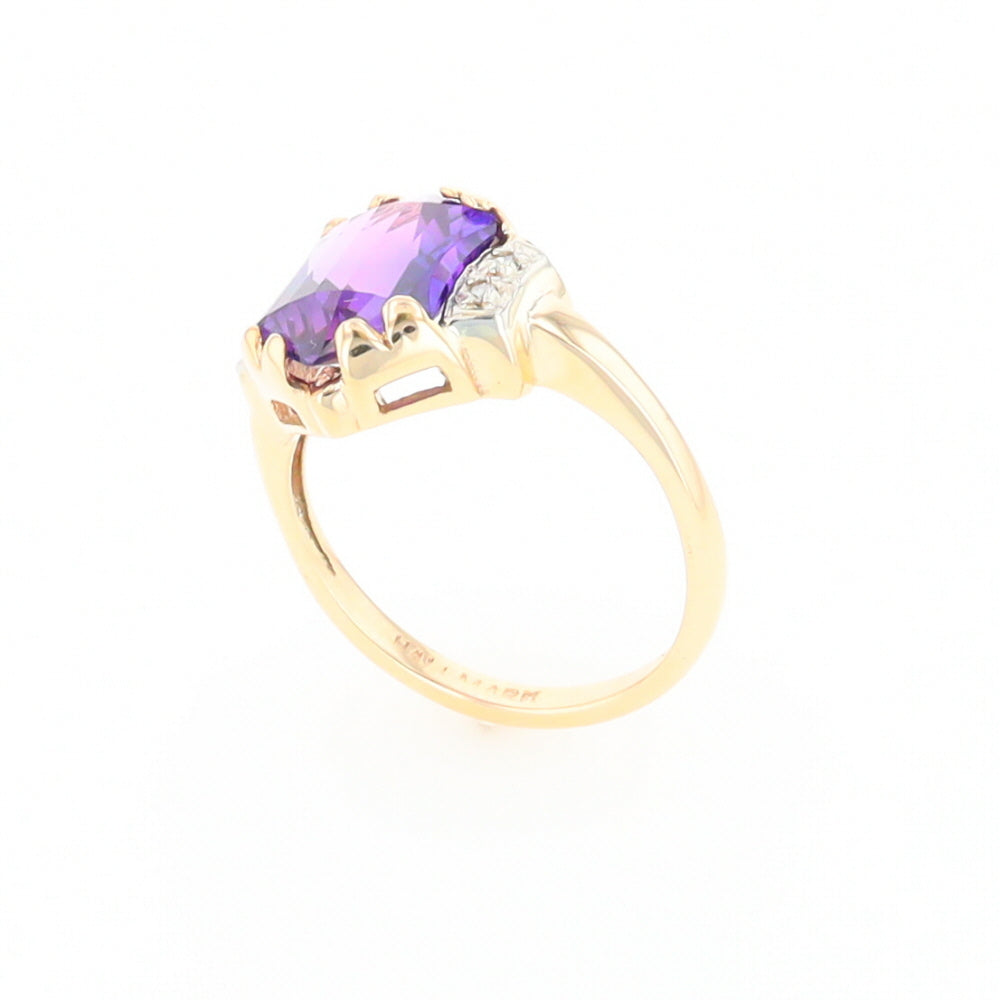 Vintage Hexagon Sapphire Ring