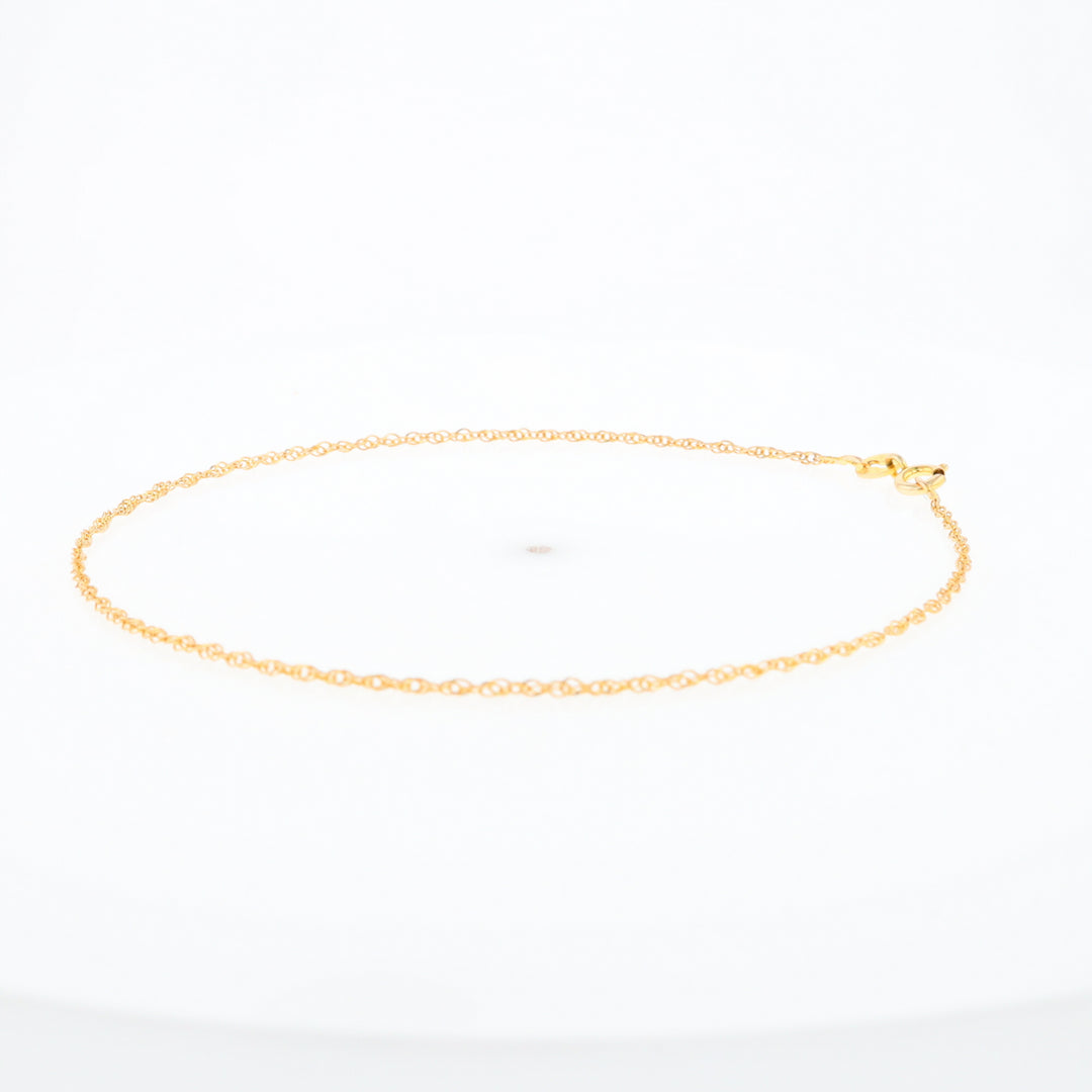 Gold Singapore Anklet