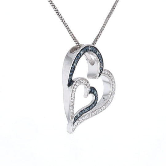 Double Heart Diamond Necklace