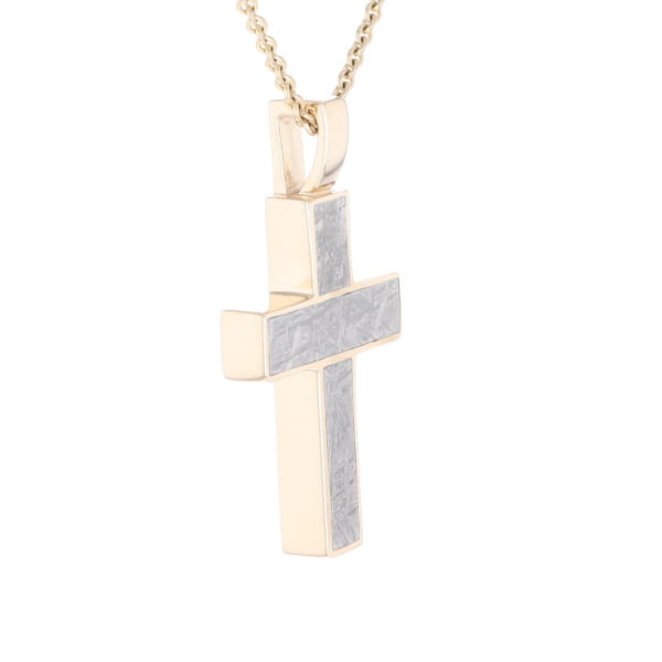 Meteorite Cross Pendant