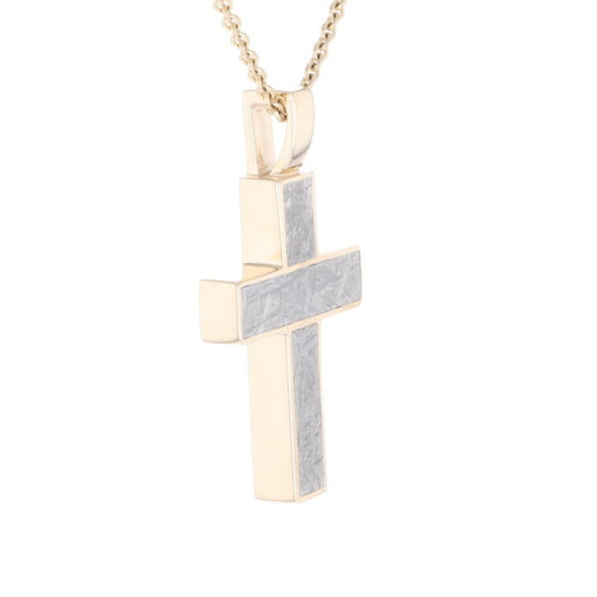 Meteorite Cross Pendant