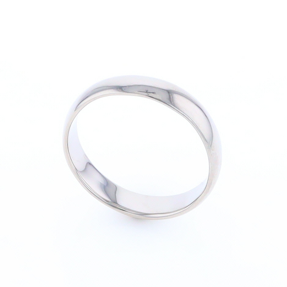 White Gold Standard Fit Wedding Band