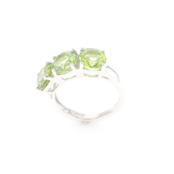 Triple Peridot Ring