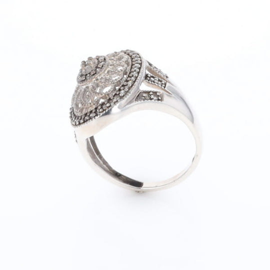 Open Work Filigree Design Ring