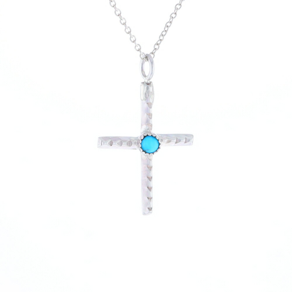 Native Turquoise Cross Necklace