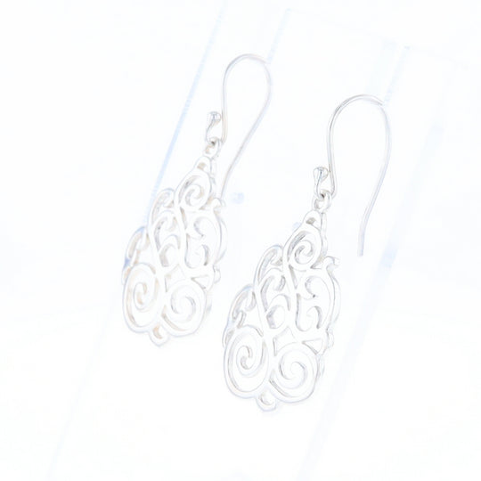 Drop Dangle Swirl Fishhook Earrings