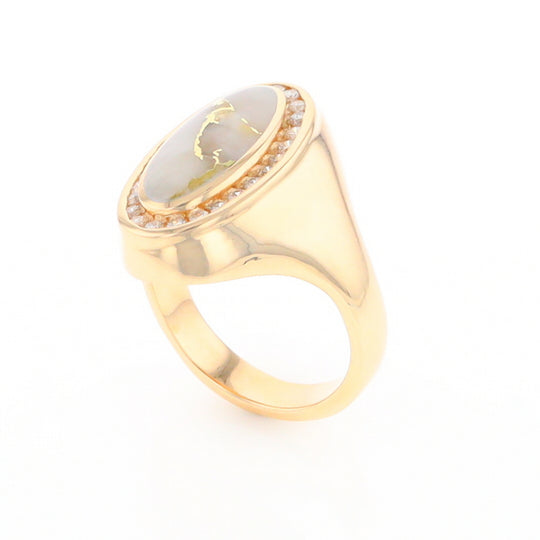 Gold Quartz Ring Lady’s