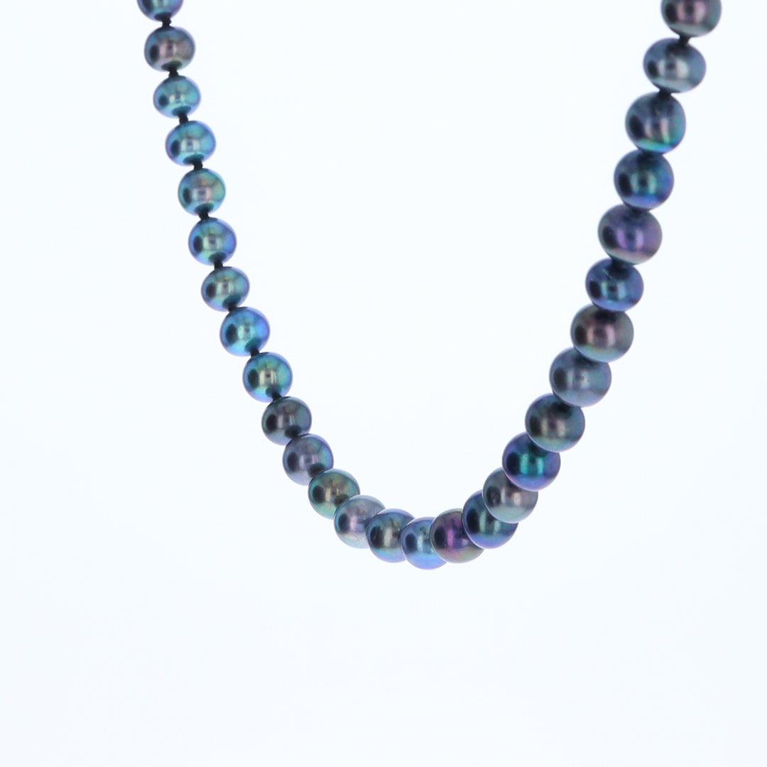 Cultured Tahitian Blue Pearl Strand Necklace