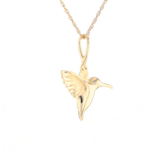 Gold Hummingbird Charm