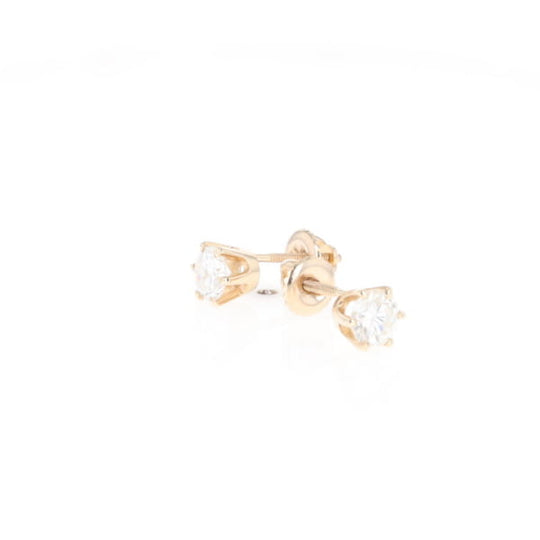 1.1ct 6-Prong Round Diamond Solitaire Studs