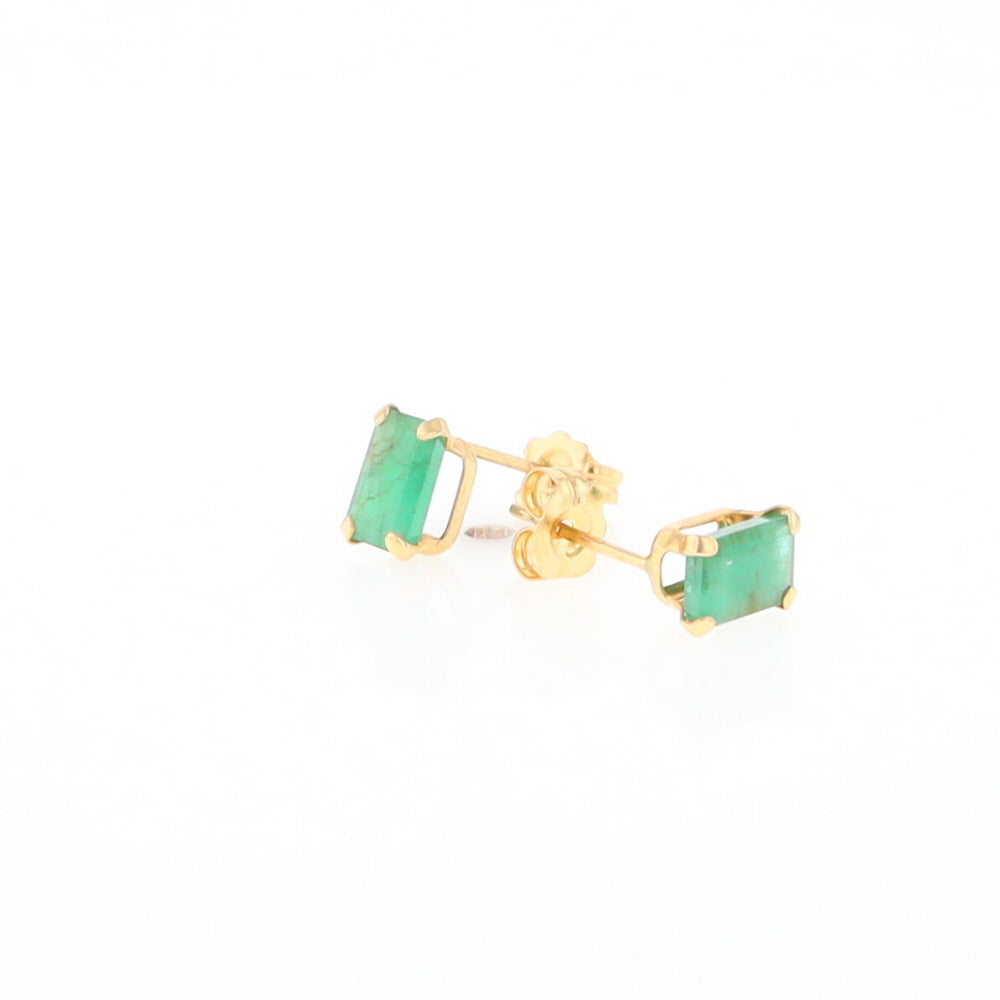 Emerald Stud Earrings