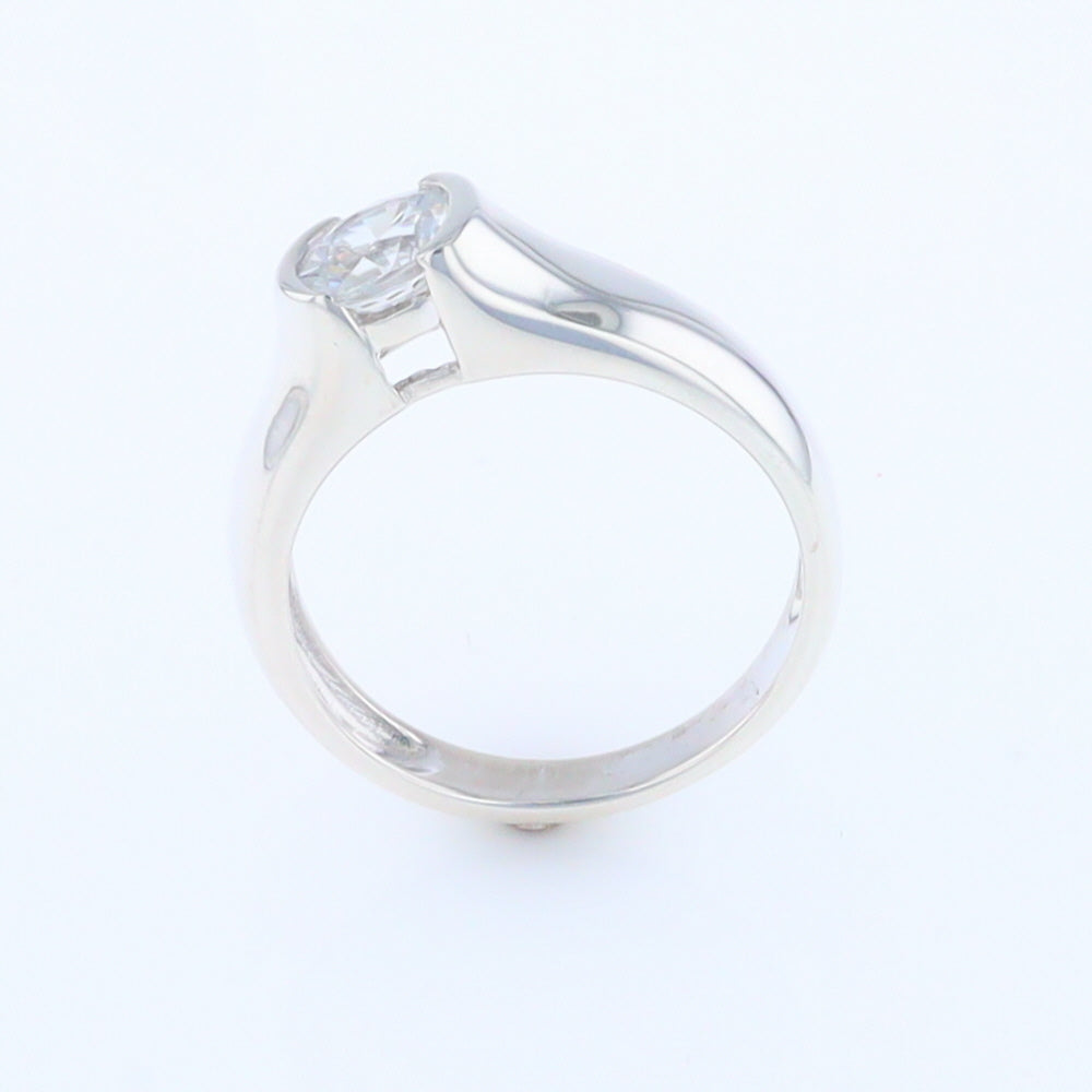 Cubic Zirconia Solitaire Ring