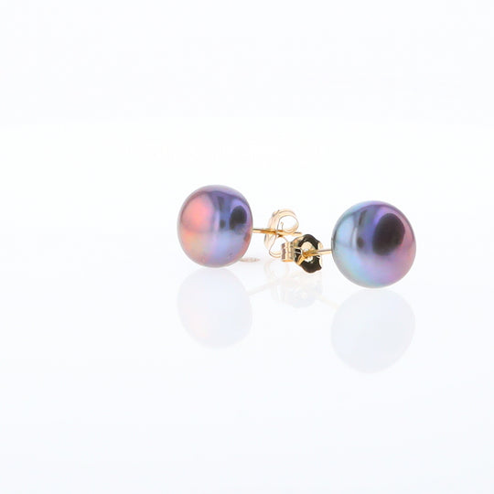 Tahitian Grey Pearl Studs