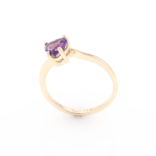 Heart Amethyst Ring