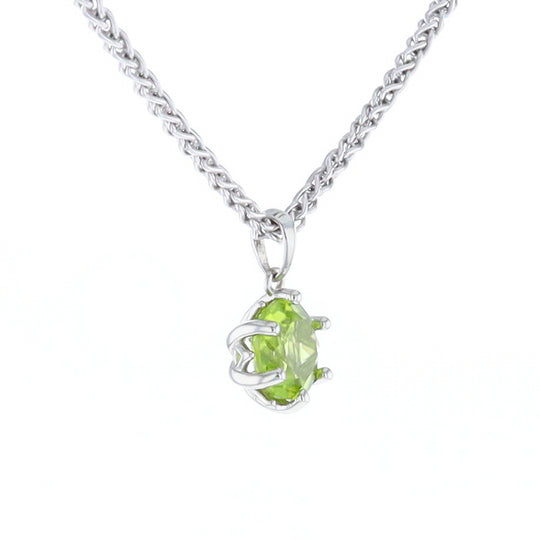 Solitaire Peridot Tulip Pendant