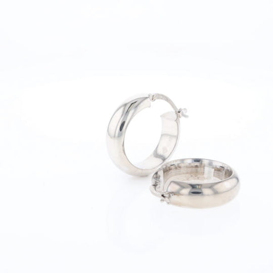 Hollow Round Tube Hoop Earrings