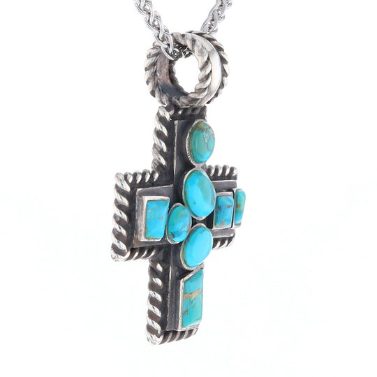 Turquoise Cross Pendant