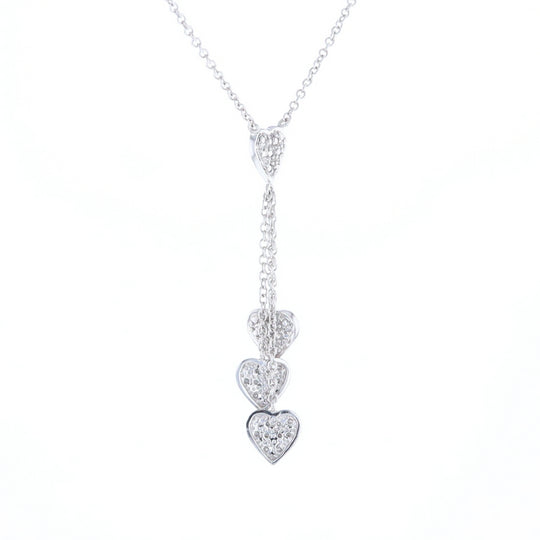 14K Triple Heart Necklace