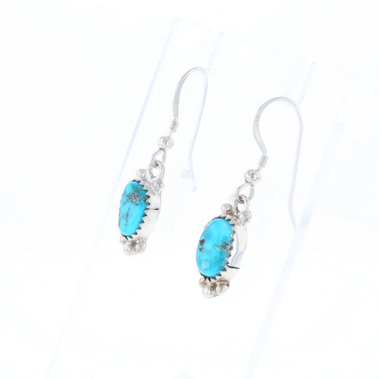 Native Dangle Turquoise Bead Earrings