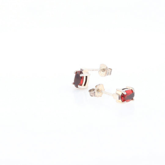 Garnet Stud Earrings