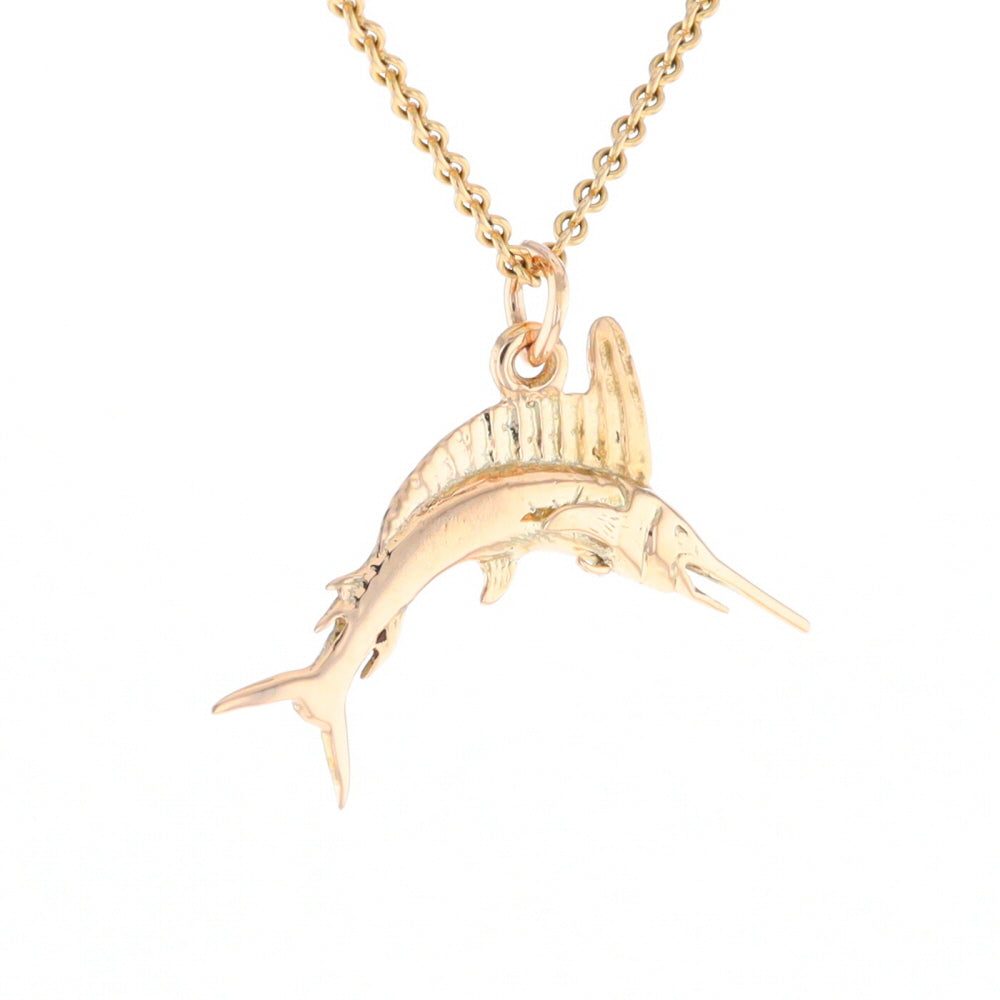 Gold Sailfish Pendant