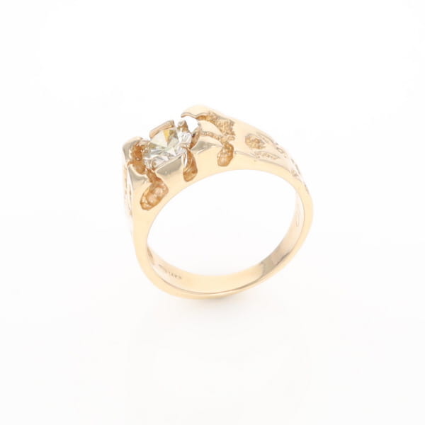 Men's Faux Nugget Style Diamond Ring