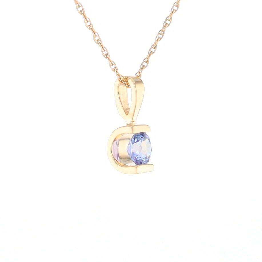 Solitaire Tanzanite Pendant