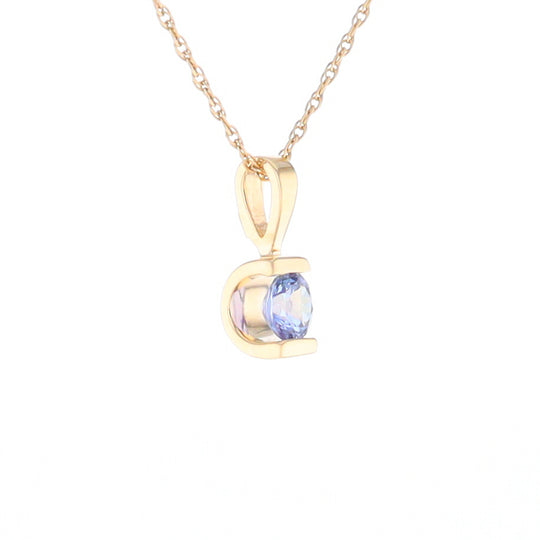 Solitaire Tanzanite Pendant