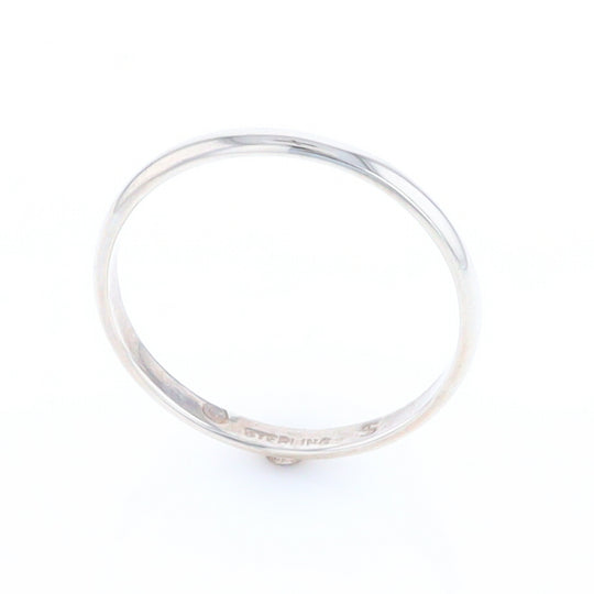 Men's Flat Silver Wedding Band