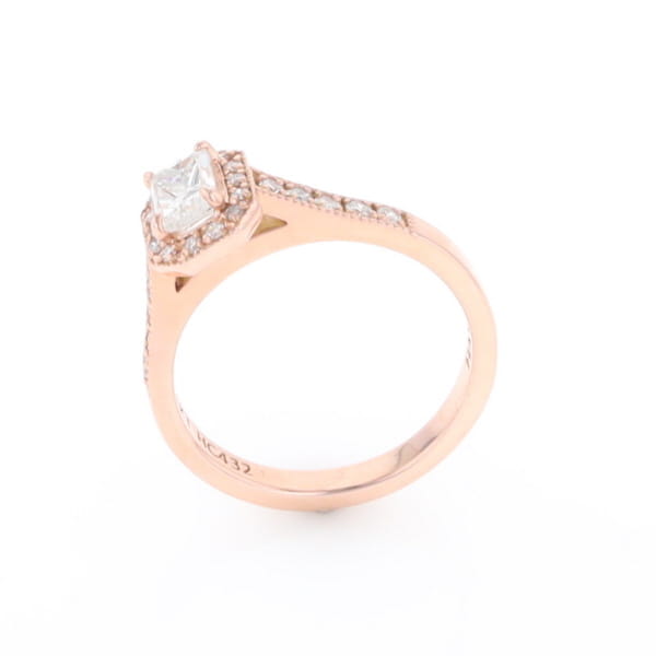 Princess Cut Diamond Halo Ring