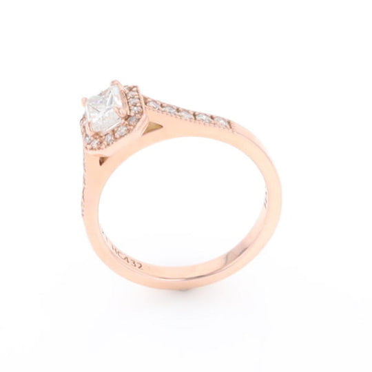 Princess Cut Diamond Halo Ring