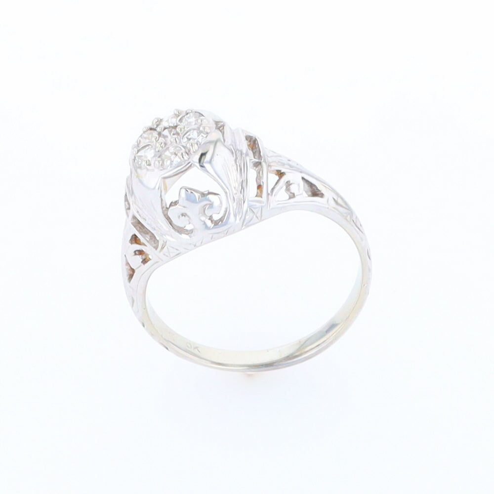 Vintage Cluster Diamond Ring