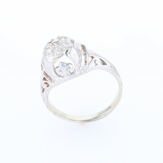 Vintage Cluster Diamond Ring