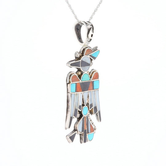 Native Multi-Stone Thunderbird Pendant