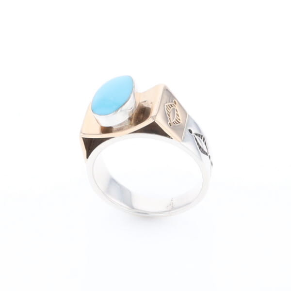 Bezel Set Turquoise Ring
