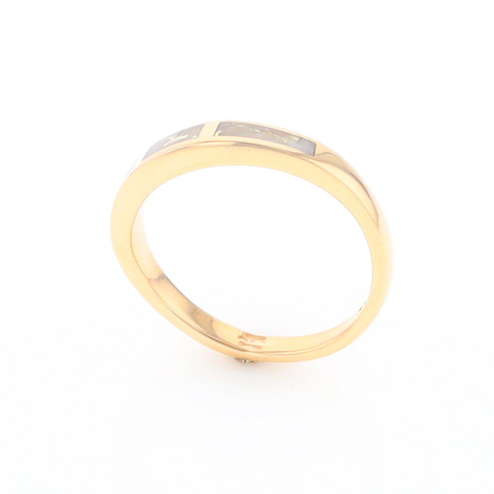 3 Section Gold Quartz Ring Lady’s Anniversary Band G2