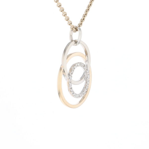 Two-Tone Interlocking Pendant