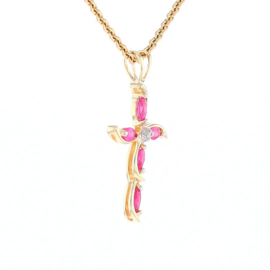 Marquise Ruby Cross