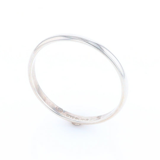 Men's Flat Silver Wedding Band